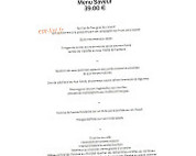 Le Manoir d'Anet menu