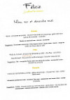 Felicie menu