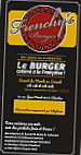 Frenchy's Burger menu