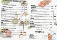 Bar Tabac Restaurant Pizzeria Le Chap' menu