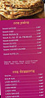 Bollyfood Bourg menu