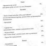 Westergaards Menu