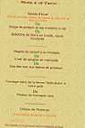 Auberge Saint Vincent menu