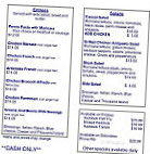 Pop's Bakery Deli menu