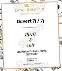 La Voile Blanche menu