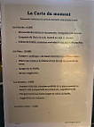 Le Bistrot des Vignes menu