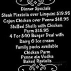 Cugino's Pizza menu