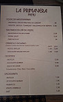 Cafeteria Heladeria Is Primavers menu