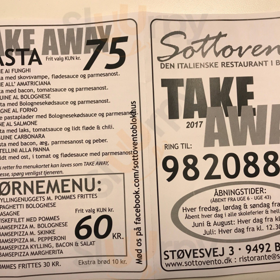 Sottovento Menu