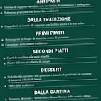 L'infinito Country House menu