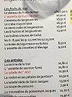 L'Abri du Pecheur menu