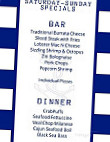 Cornetta's Marina menu