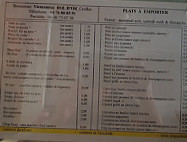 Bol D'Or menu