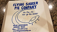 Flying Saucer Pie menu