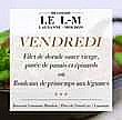 Lausanne-Moudon menu