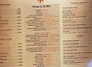 Chez Freddy menu