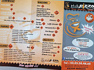 M-a Pizza menu