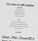 Des Sports menu