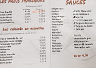 Frite En Or menu