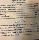 Royal Cafe menu