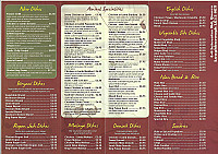 Amirul Tandoori menu