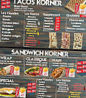 Tacos Korner menu