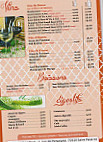 Le Riad menu