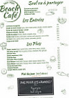 Beach Cafe menu