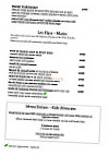 Le Pressoir menu