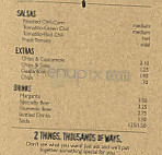 Chipotle Mexican Grill menu