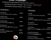 Au Lion D'or menu