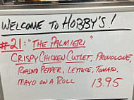 Hobby's Deli menu