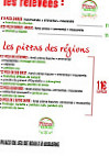 Les Pizzas Du Marché menu