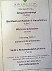 Dorfkrug Roda menu