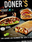 Döner's menu