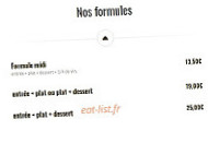 L’estaminet menu