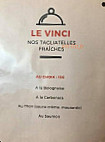 Le Vinci menu