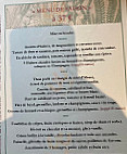 La Pilotine menu