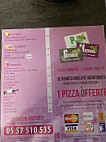 Pointu Pizza menu