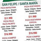 Comandary Pizzas San Felipe menu