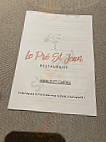 Le Pré St-Jean menu