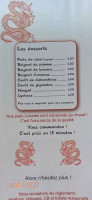 Le Saïgon menu