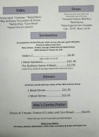 Brandy's Drive-in menu