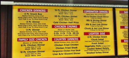 Charlie's Chicken Barbecue menu