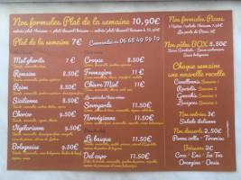 Food Truck L'italien menu