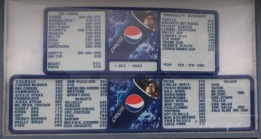 Denning's Drive Inn menu