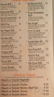 Phoenix Express menu