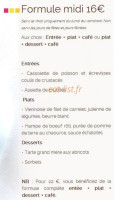 Fleur de Sel menu