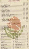 La Fiesta menu