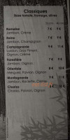 Pizzeria Les Bambous menu